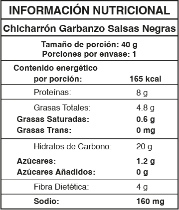 Chicharrón de garbanzo SALSAS NEGRAS - Image 2