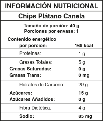 Chips de plátano CANELA - Image 2
